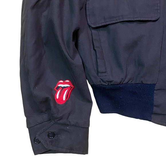 Rare 1986 Rolling Stones Dirty Work Tour Jacket Size L - Picture 5 of 11
